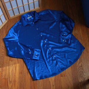 Vicalled Satin Unisex Button Down Shirt